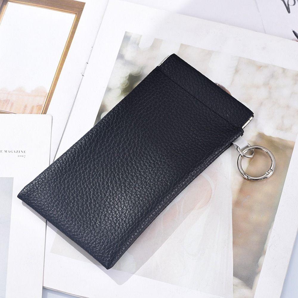 PU Leather Eyeglass Storage Bag Dustproof Sunglasses Case Portable Eyewear Pouch  Travel Use