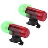 2 Sets Night Fishing Sensor Light Rod Alarm LED Signal Sensitive Locking Pole Type