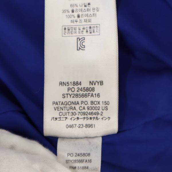 Patagonia All'aperto FA16 Giacca Lunga con Cappuccio XS Blu Navy Donna Usato