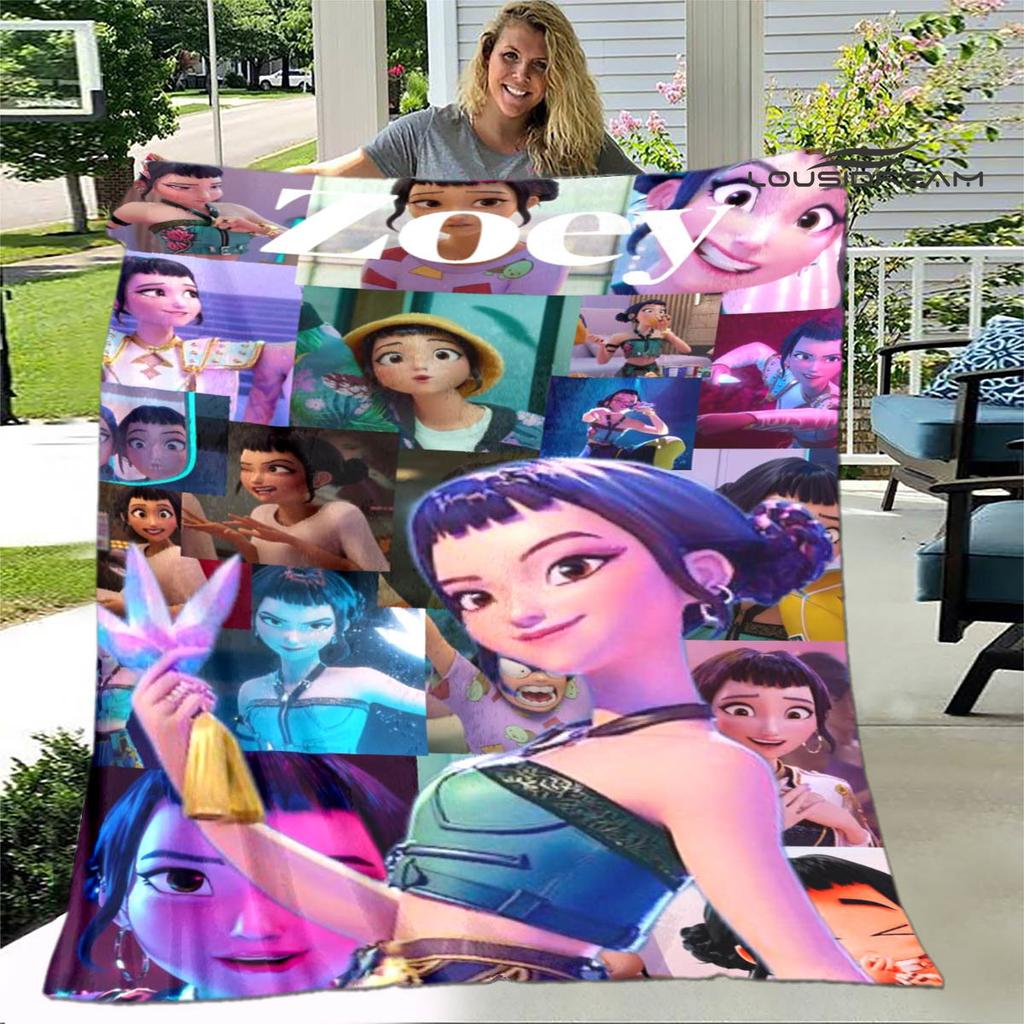 3D KPop Demon Hunters Cartoon blanket Warm blankets Soft and comfortable blanket Home Travel Blankets bed linings Birthday Gift