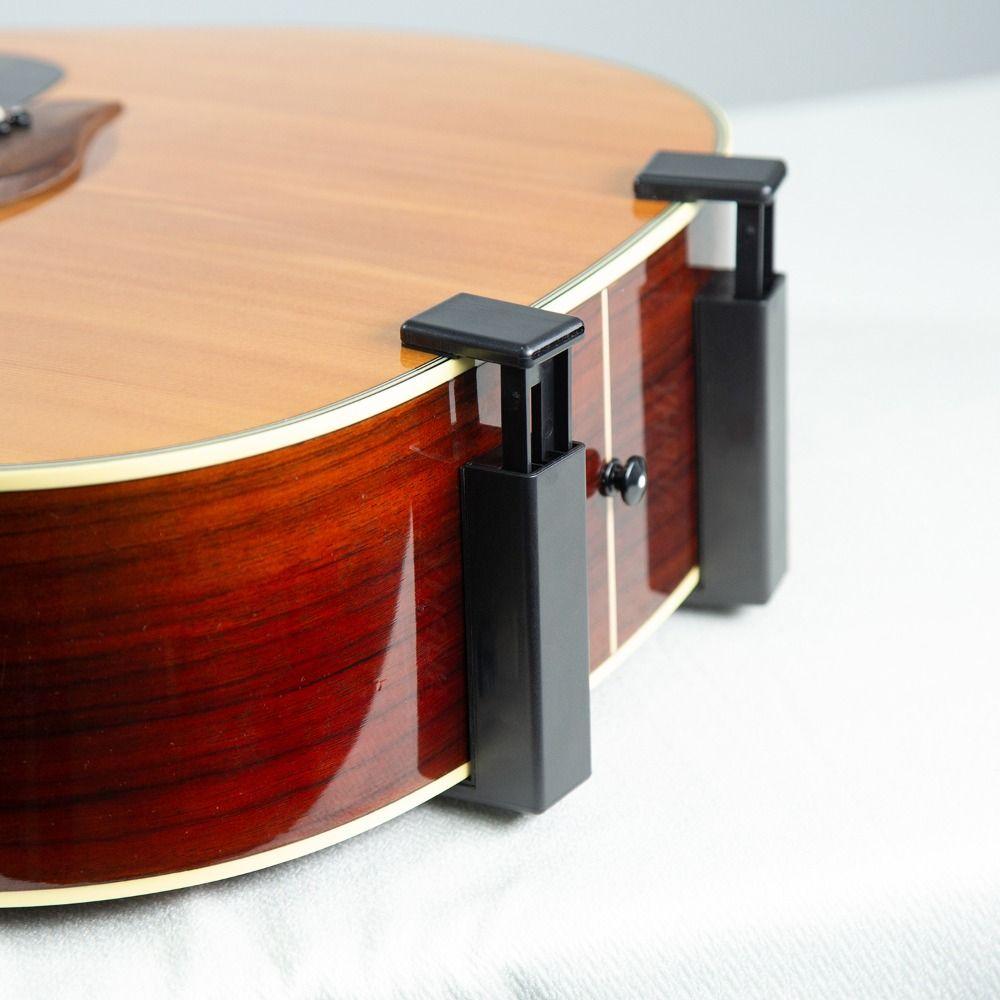 Ultra-Small Guitar Steady Stand Adjustable Guitar Stand Clip-On Mini Guitar Holder Travel