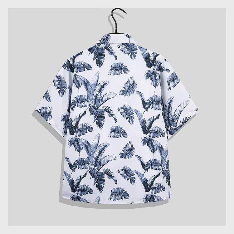 Hawaii Plus Size Quick-Dry Men's Shorts & Shirt Set - Casual Vacation Wear for Couples & Families