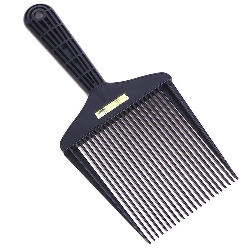 Clipper Comb Barber Styling Dyeing Comb Anti-Slide Handle Plastic Flattop Comb
