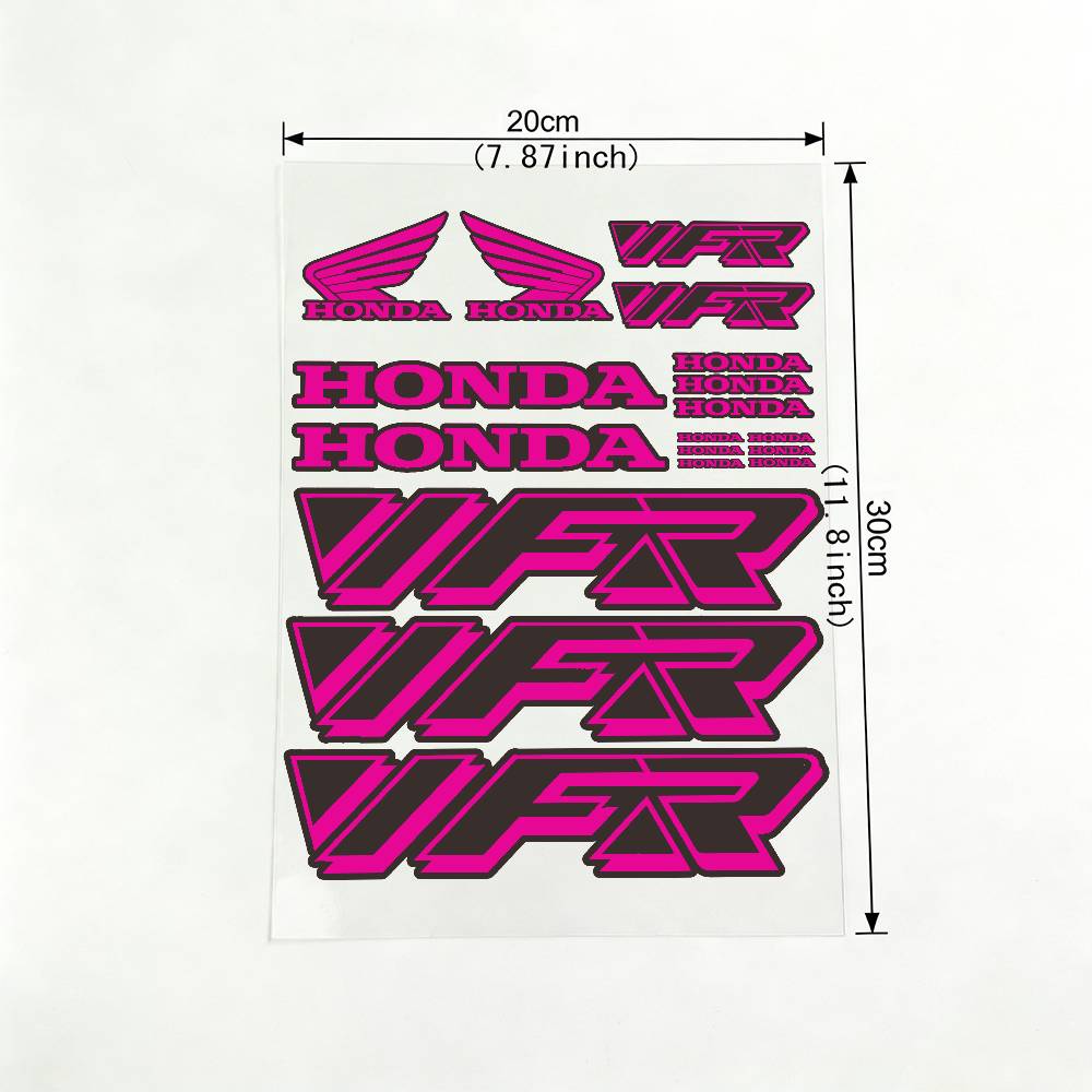 For HONDA VFR 18 colors Reflective motorcycle stickers, 3M safety warning at night in the dark scooter helmets