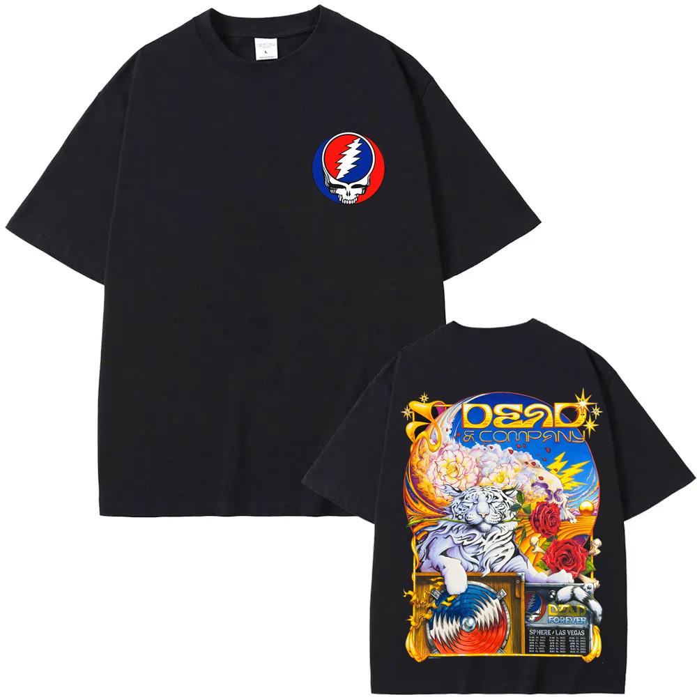 Grateful Dead Band Tshirts Tour 2025 New Graphic Print T-shirts Men Women Fashion Casual Rock Streetwear Cotton Short Sleeve