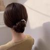 U-Shaped Pearl Tassel Hairpin - Elegant Chinese Style Updo Clip for Women