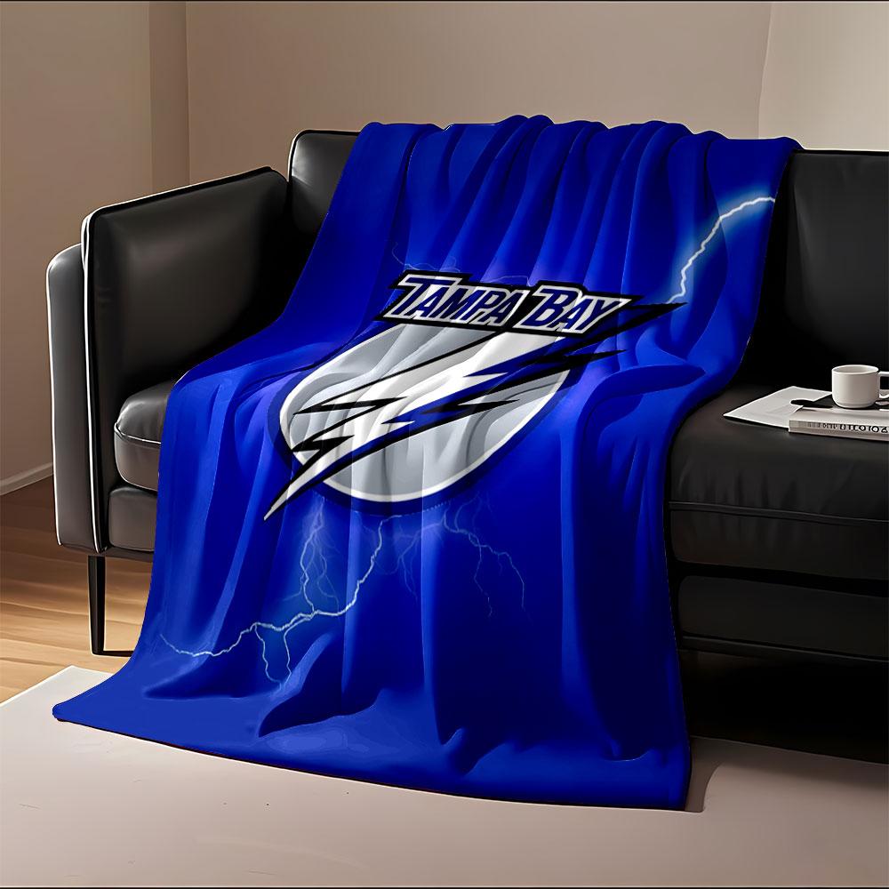 Tampa Bay Lightning Logo Blanket print blanket soft and cozy perfect for the living room bed sofa or a nap,gift