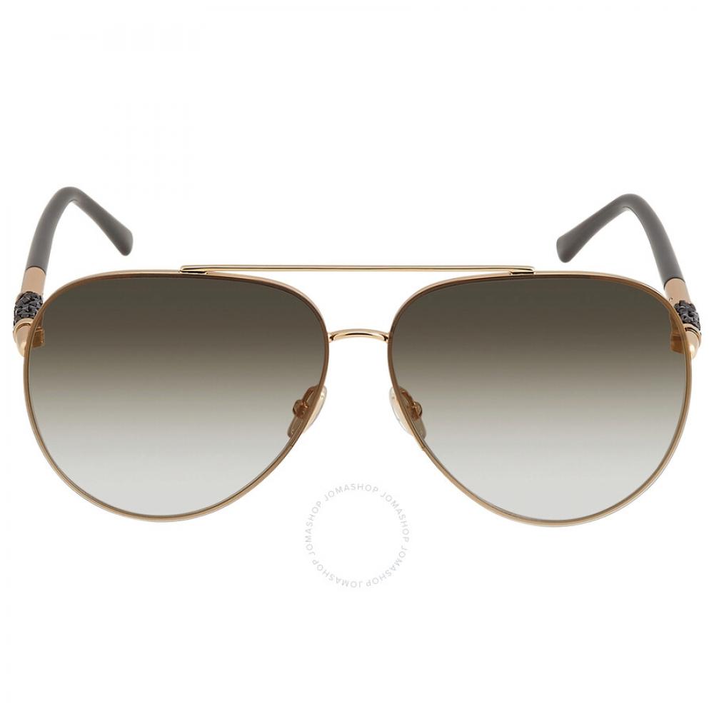 

Jimmy Choo Grey Gold Pilot Ladies Sunglasses GRAY S 0RHL FQ 63