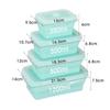 Silicone Collapsible Food Storage Containers with Lids Silicone Lunch Box Bento Box Kitchen Pantry Microwave Freezer Safe