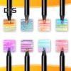 8/12Pcs Gradient Rainbow Pencil Set Kids Adults Giant Colored Pencils Artwork Coloring Sketching Pencil Art School Supplies