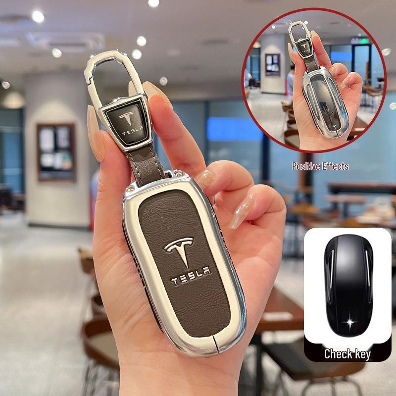 Tesla Model 3/Y/X Key Case Protective Shell with Full Coverage Buckle