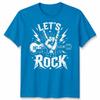 Kids Lets Rock Rockstar T Shirt Guitar Band Day Rock N Roll School Tee