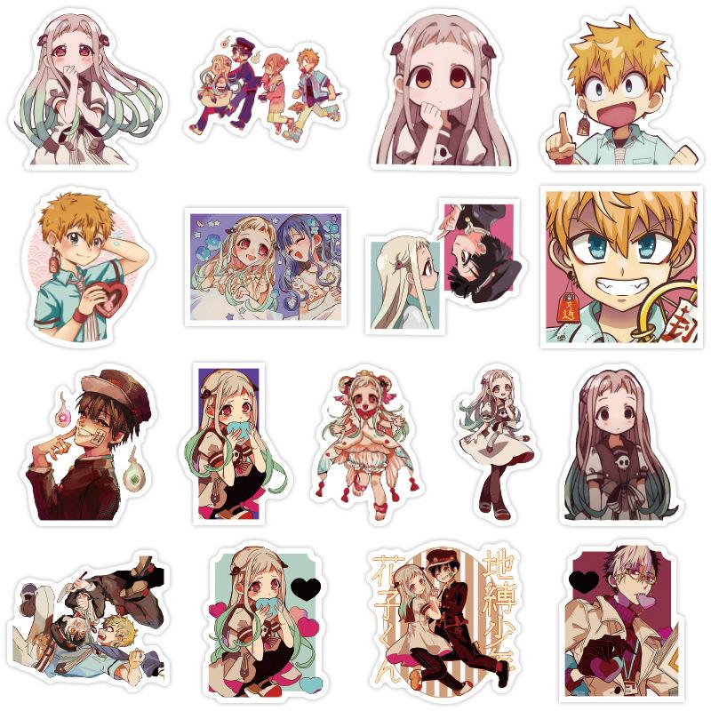 Déco Manga Pour Gourde Skate 50 Autocollants Waterproof Hanako Kun - Anime Toilet Bound Hanako Kun, Vinyle Résistant Pour Mug, Skateboard, Cahier, Décoration Autocollants Vinyle Décoratifs Manga