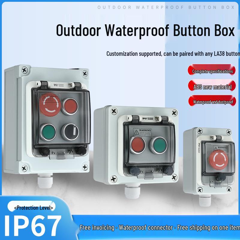 Waterproof Outdoor Emergency Stop & Control Box with Self-Reset Function