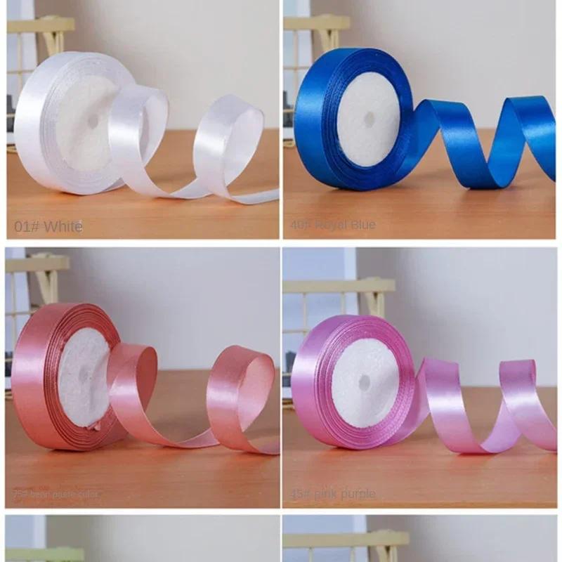 22meters 20mm Faced Satin Ribbon for DIY Silk Satin Ribbons Crafts Bow Handmade Gift Wrap Party Wedding Clothing Accessories