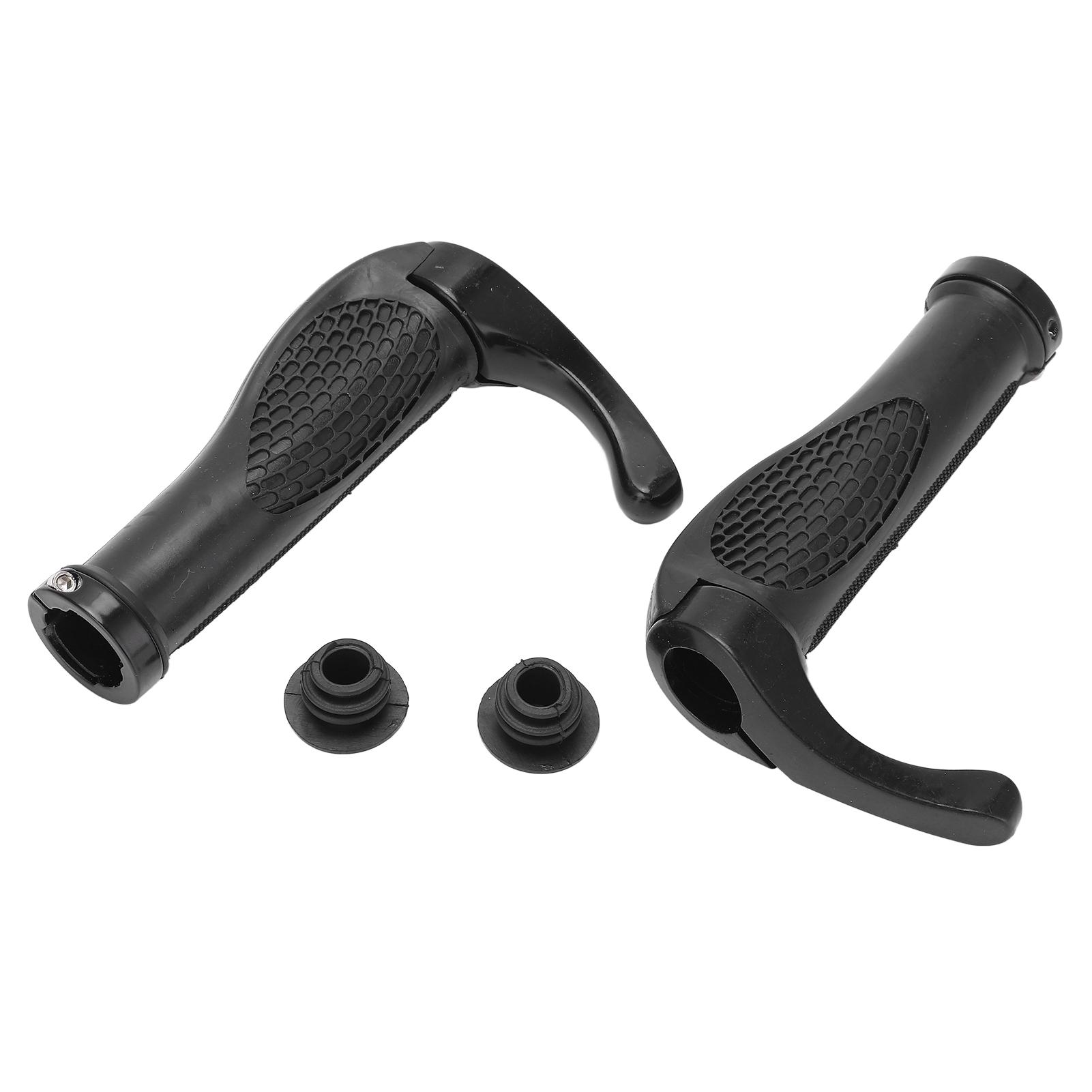 Bicycle Handlebar Grips Ergonomic Anti Skid Handle Bar Grips Cycling Handle End Lock чёрный
