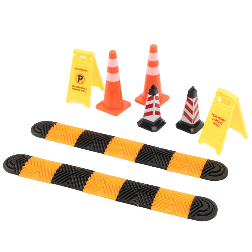 1/18 1/24 Climbing Car Mood Piece Speed Bumps Ice Cream Cones Warning Signs Model Car Scene Accessor