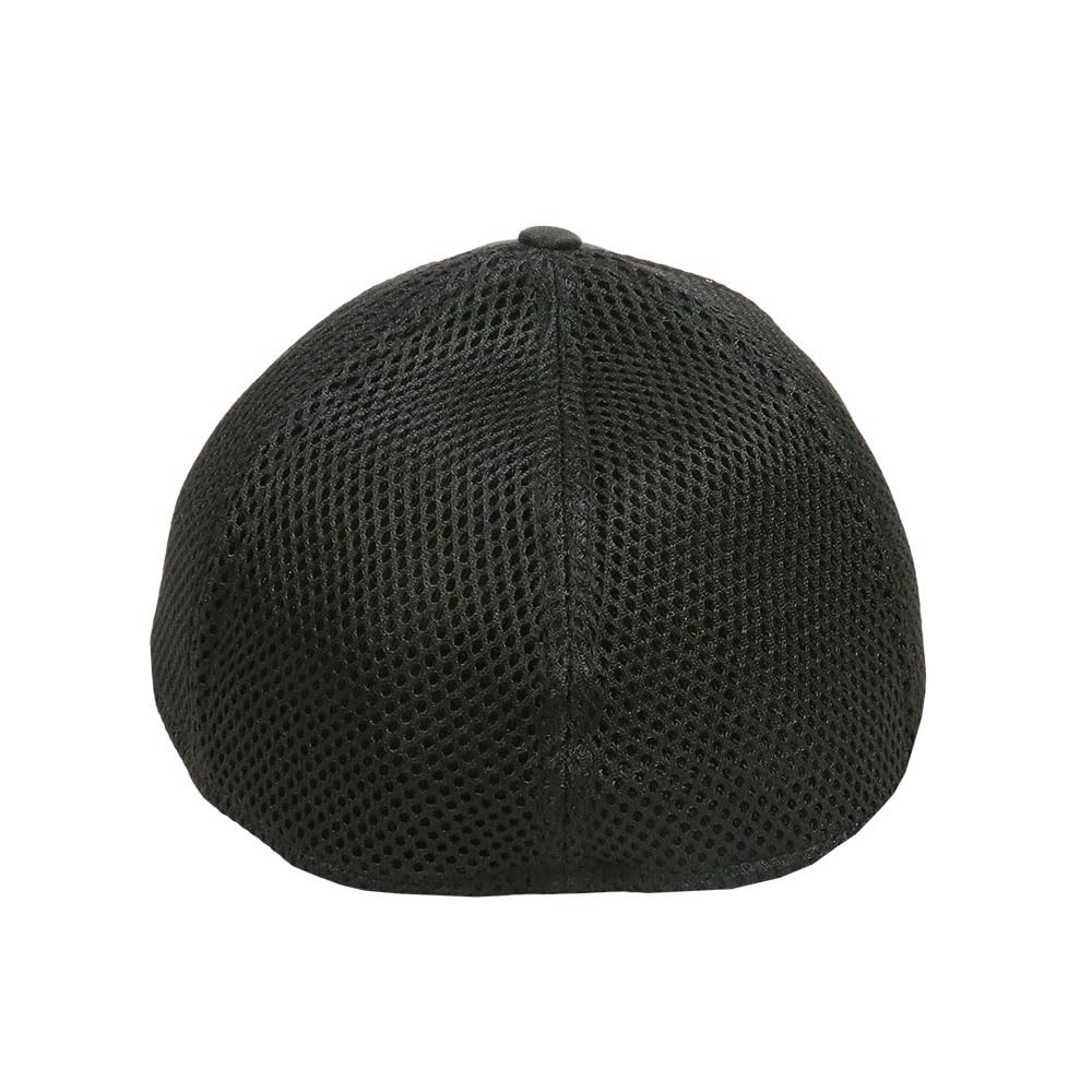 NEW ERA [New Era] Mesh Cap for Men and Women NewEra NE1091 Hat Baseball Cap Stretch Elastic Camouflage Trucker 39THIRTY Plain ML Black [Used]