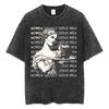 Washed Vintage Born To Serve Cvnt Forced To Serve Funny Meme T-shirt Are Born To Serve Cotton Oversized T-Shirts Unisex