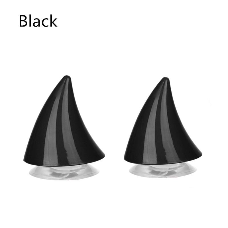 2PCS Devil Horns Cute Horn Helmet Decoration Wing Stickers