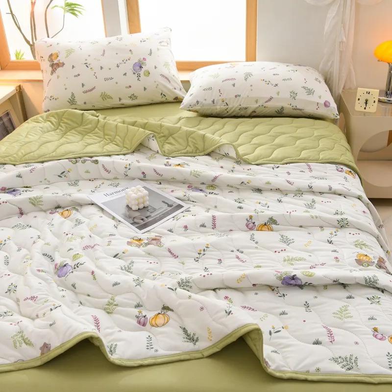 TheSummer Florals Pattern Quilt Washes The Cotton Air Conditioner To Be Possible Machine Washes The Quilt Core Dormitory Single