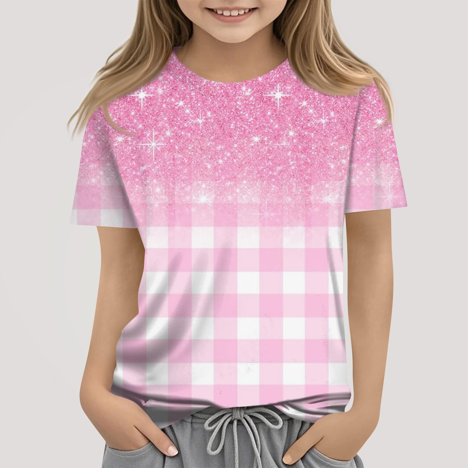 

Toddler Girl Boy T-Shirts Kids Top Boys And Girls Printed Short Sleeved T-shirt 130
