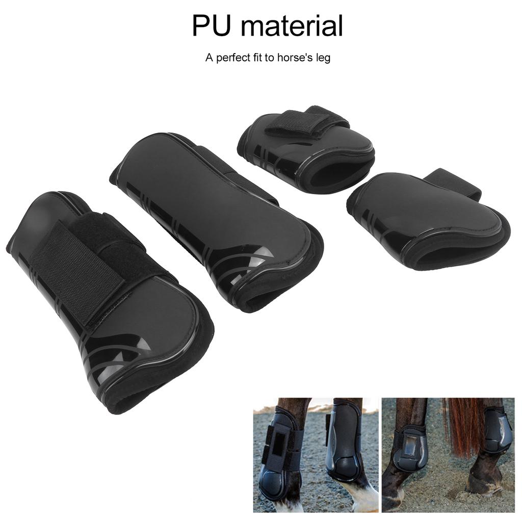 4 PCS Horse Tendon Boots Front and Hind Horse Leg Boots for Horse Exercise Training and Jumping
