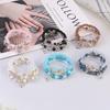 3er Set Bohemian Schmuck mit Schleifen- und Herzdesign, Handgefertigtes Perlen-Trend-Mehrlagenarmband für den Alltag