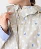Afternoon Tea Living HP99 Polka Dot Drawstring Gray Raincoat,