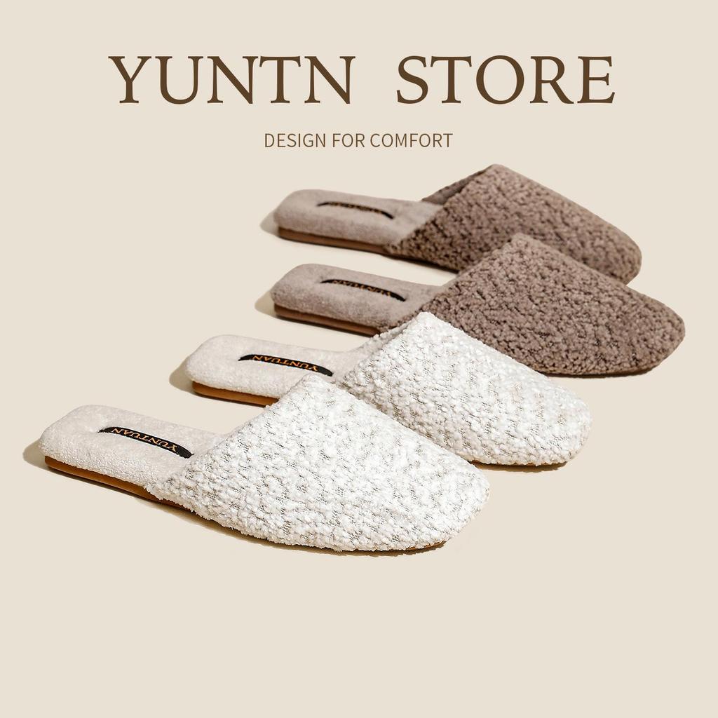 Weiche Samt-Indoor-Hausschuhe mit Anti-Rutsch-Sohle für Damen & Herren - Warm, hautfreundliche Baumwolle für Herbst & Winter