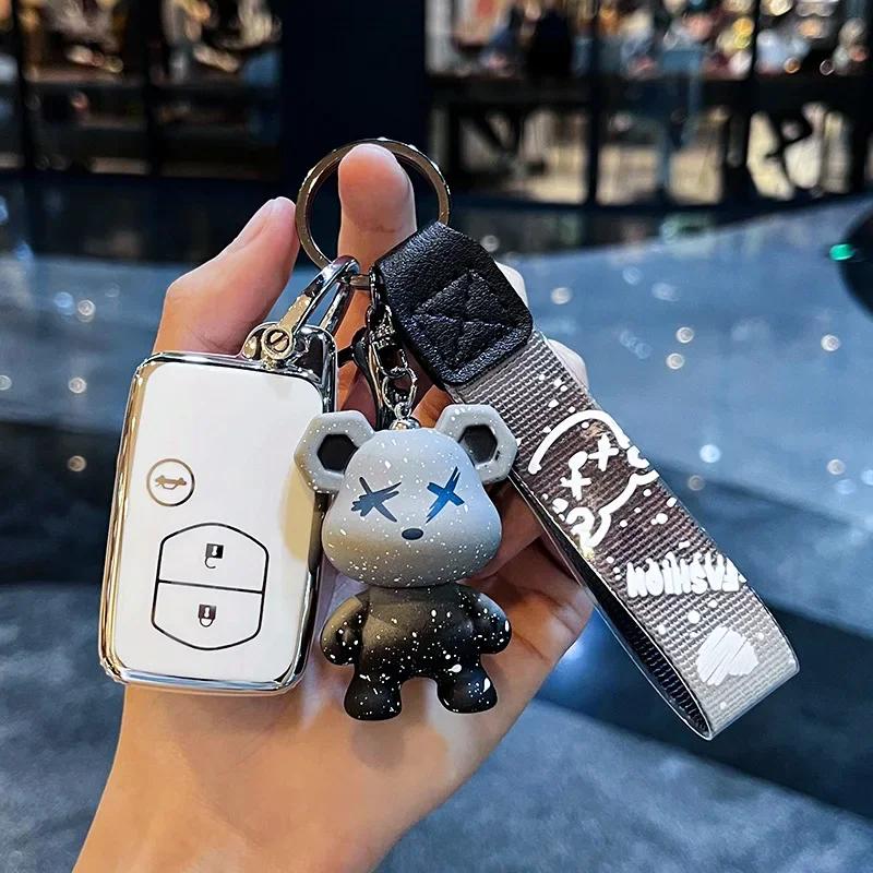 Fashion NEW TPU Car Key Case for Toyota Aqua RAV4 Land Cruiser Camry Prado Corolla Prius Cover Keyless Remote Fob 2 3 4 Buttons