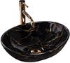 Sofia Marble Black Shiny Sink - Countertop Sku Rea-u5611
