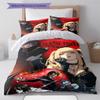 Anime DEATH NOTE Pattern Bedding Set Quilt Cover Pillowcase Home Decor Gift (1 * duvet cover + 2 * pillowcase, without core)