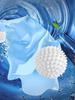 2\4\6PCS TPR Anti Winding Laundry Ball Circular Pure White Magic Cleaning Drum Washing Machine For Dirt Removal And Knotting