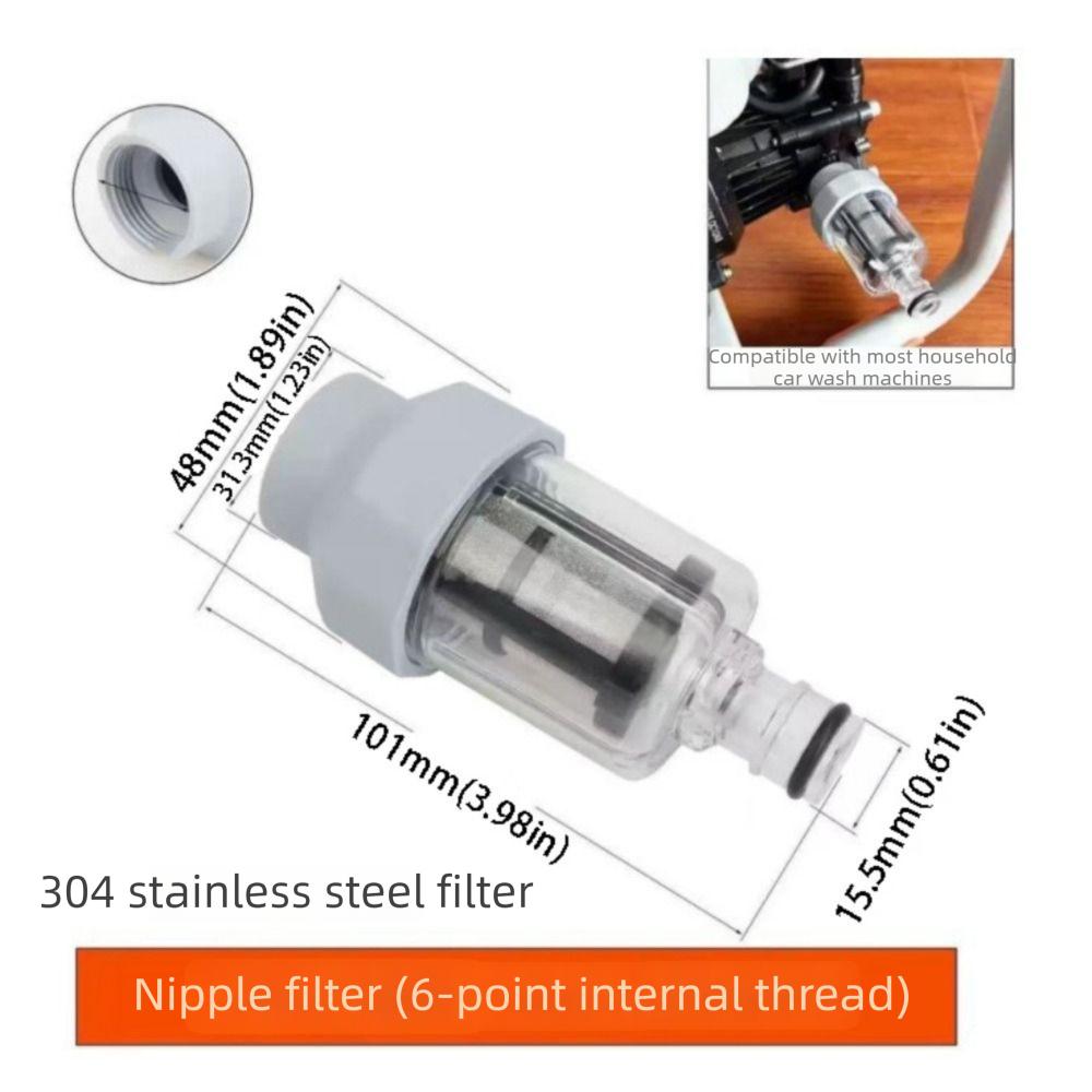 80 Mesh Screen Water Inlet Filter Thread Connection High Pressure Washer Filter  Pressure Washer 6-point thread