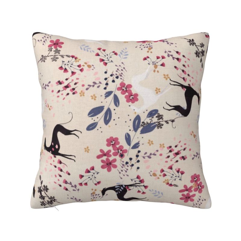 Greyhound Semaphore Nordic Throw Pillow Cover Decoration Whippet Sighthound Dog Car Cushion