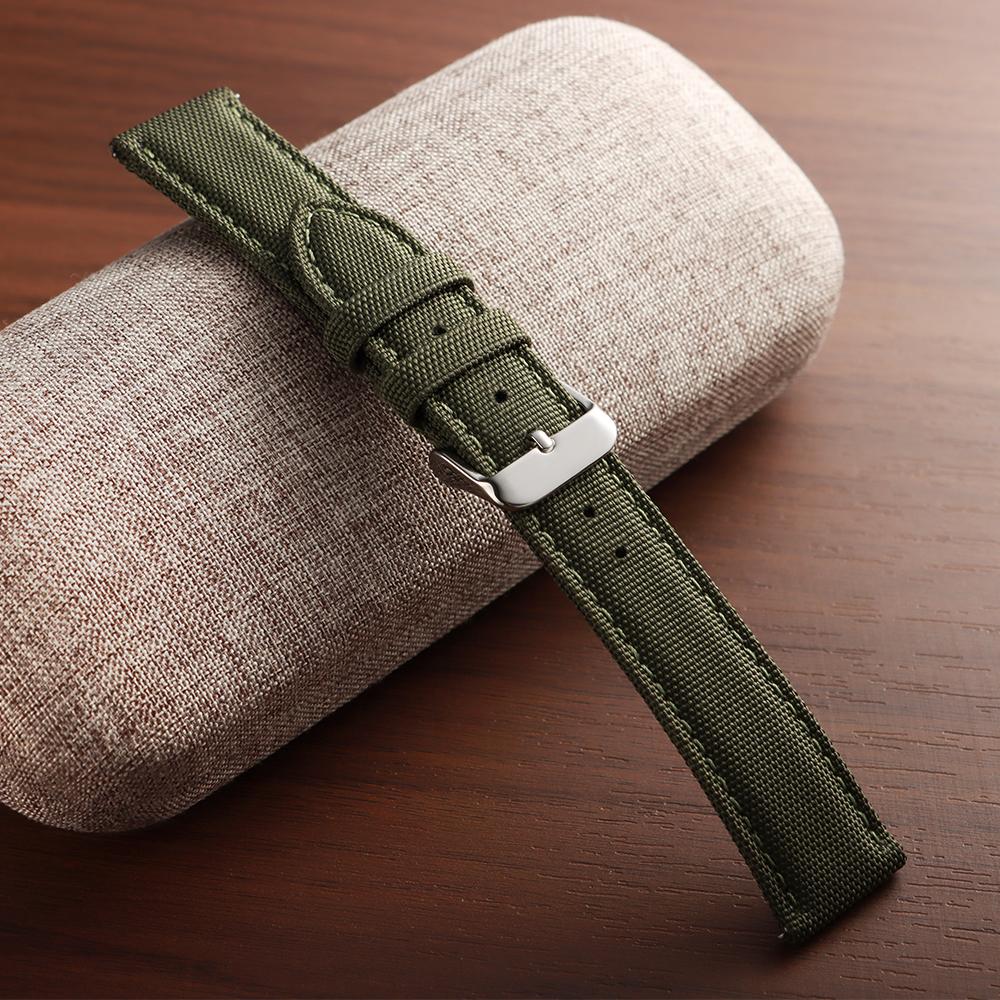 Sailcloth Watch Strap 20mm 22mm for Seiko Band Waterproof Fabric Watchband Quick Release Wristband High Quality Women Men Belt
