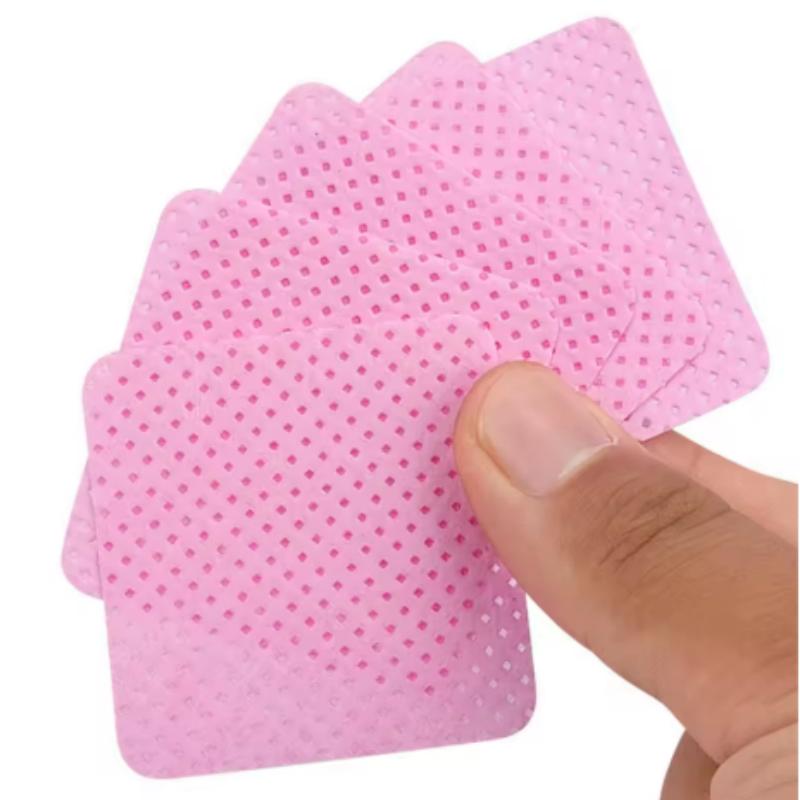 Heart Shape Lint Free Nail Wipes Nail Polish Remover Cotton Pads for UV Gel Makeup Cleaning