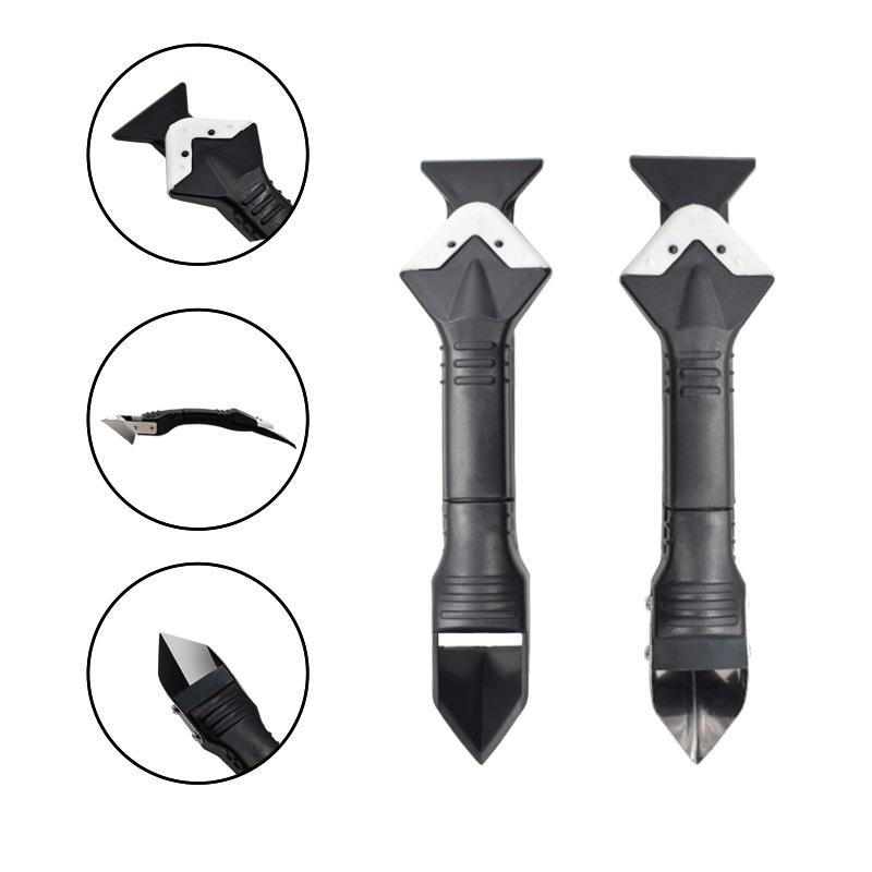 Metal squeegee squeegee squeegee glass squeegee blade cleaning angle residual rubber scraper beautiful sewing tool Plastic head
