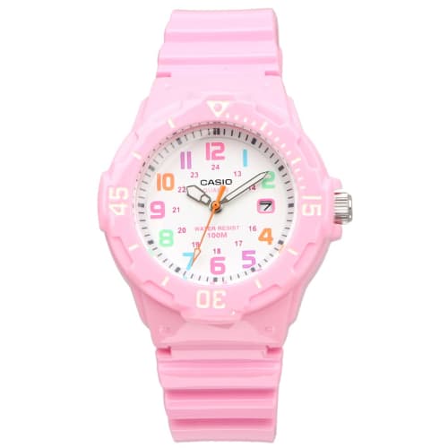 Casio CASIO Analog Watch LRW-200H-4B2V Ladies Kids Cheap Casio Pastel Pink X Multicolor Overseas Model