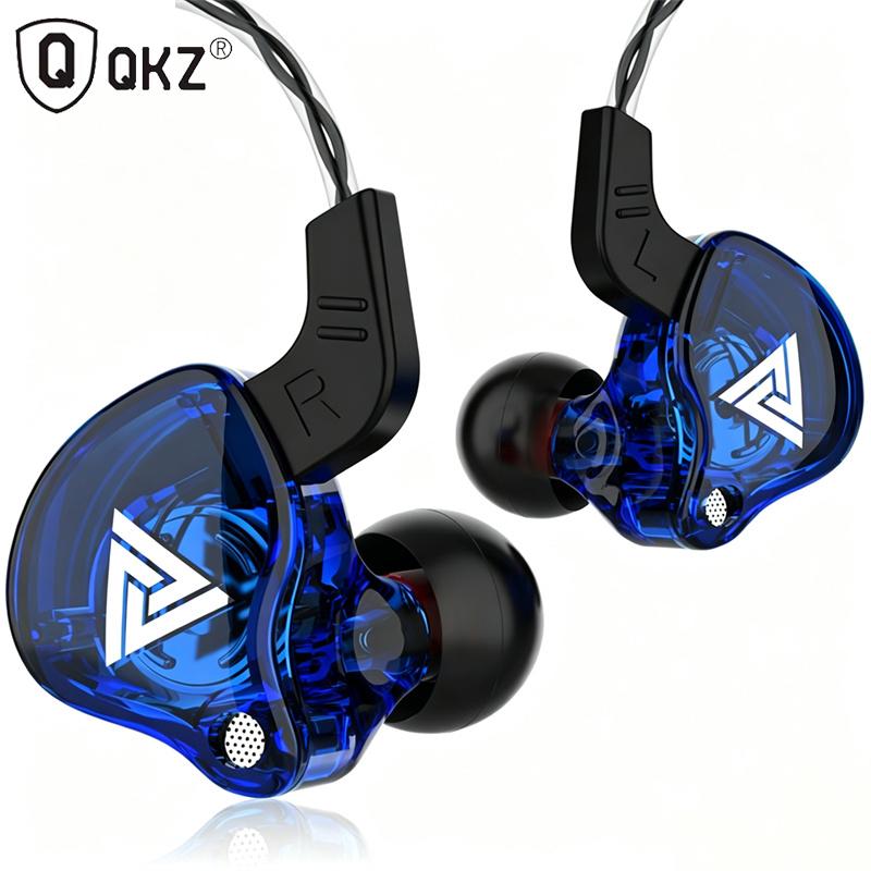3.5MM Headset Music Earbuds In Ear With Mic Original QKZ AK6 Copper Driver Earphones HiFi Subwoofer Headset Monitor Headphones