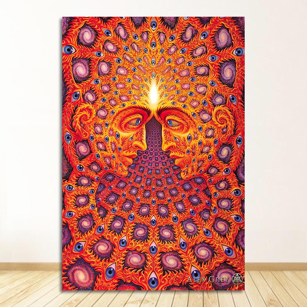 Life Modular Pictures Modern Home Decoration Wall Art Canvas Prints Painting Bedroom Poster Alex Grey Psychedelic Trippy Tree