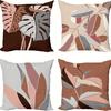 Modern Leaf Pattern Decorative Throw Pillows Pattern Cushion Cover Suitable For Sofa Bedroom Car Pillow Cover