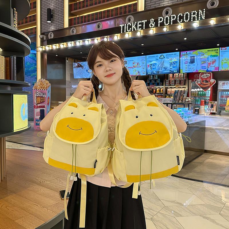Trendy Urban Canvas Backpack With Soft Structure And Internal Pockets Document