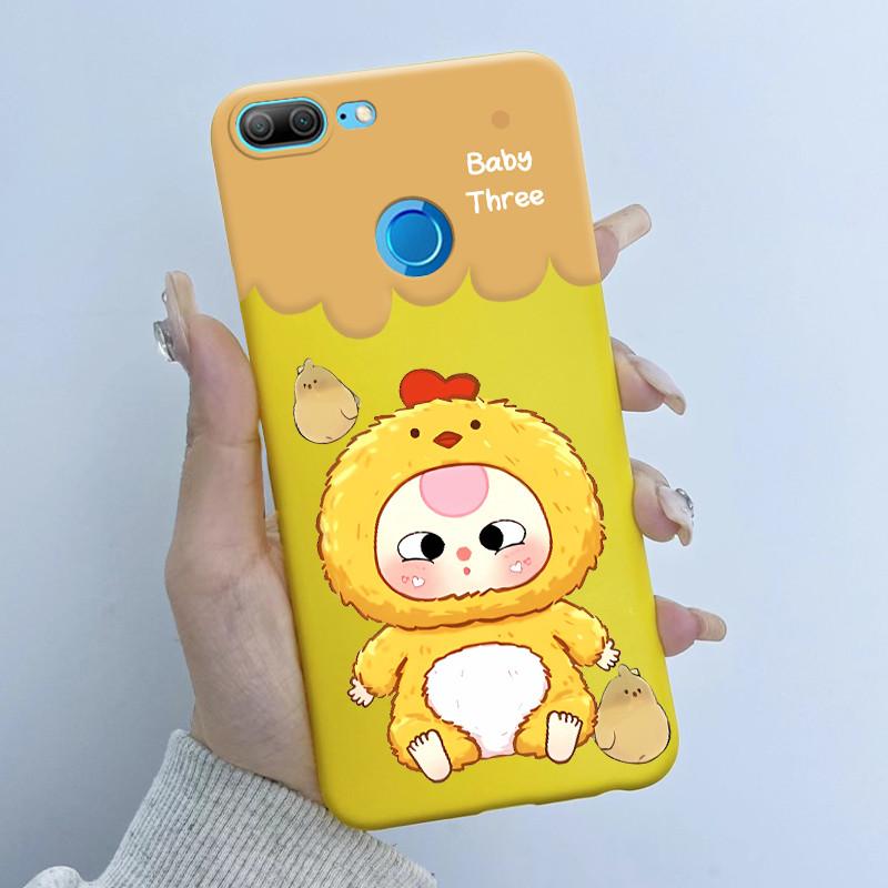 For Honor 9 Lite LLD-L21 LLD-L31 Phone Case Flower Girl Design Soft Silicone TPU Back Housing for Honor 9 STF-L09 STF-AL10 Cover
