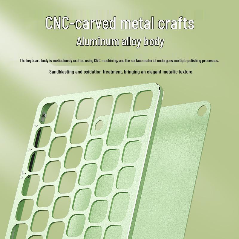BOW Hangshi HD286CL Dual-Mode Bluetooth Wireless Ultra-Quiet Keyboard - Cute & Lightweight for Girls