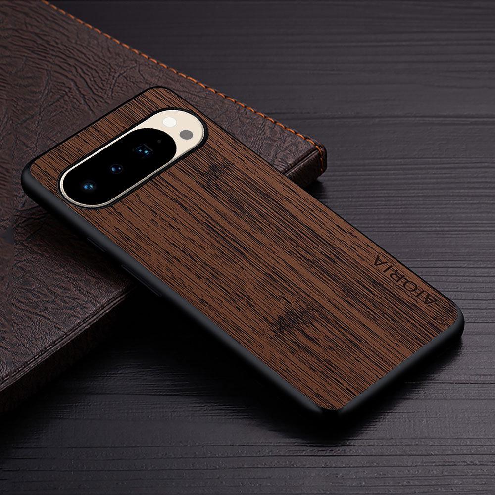 Custodia per telefono con texture bambù per Google Pixel 10 Pro XL e Pixel 9A