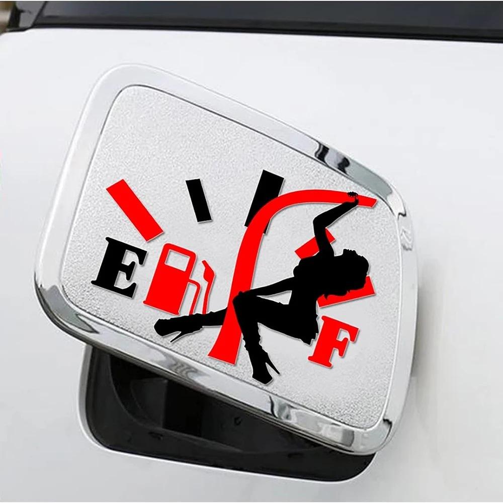 Autostickers Hoge Brandstofconsumptie Stickers Boze Jongens Brandstofmeter Leeg Stickers Auto Waterdicht DIY Decor