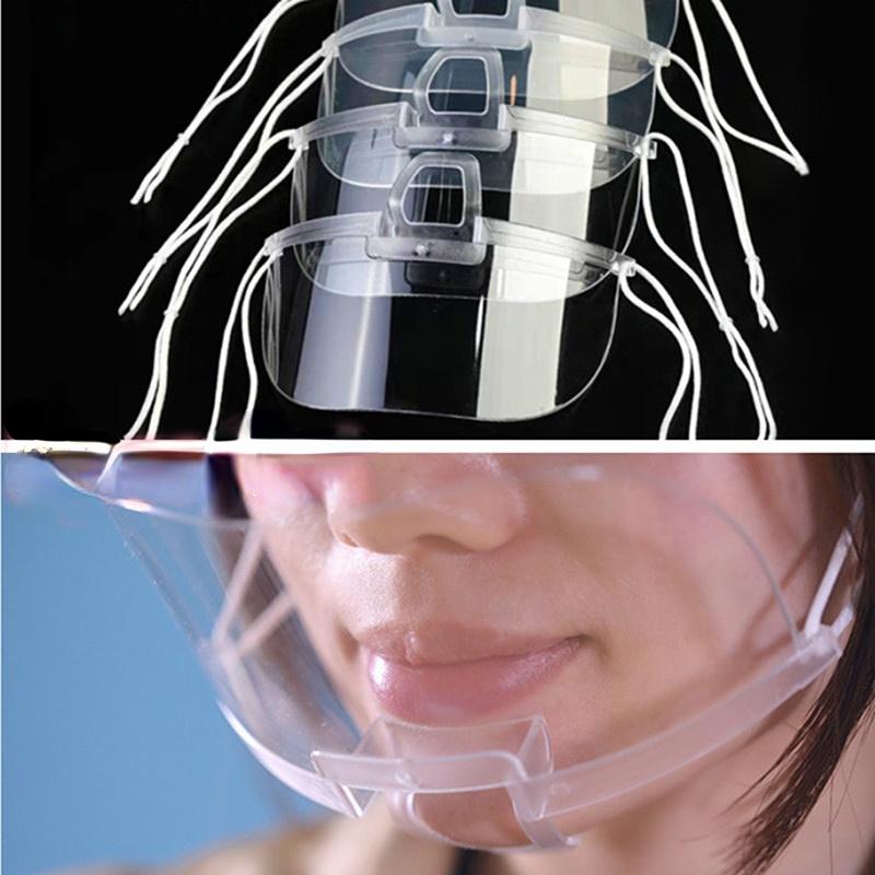 10 Stück Transparente Masken Permanent Antibeschlag Gastronomie Lebensmittel Hotel Koch Kellner Kunststoff Küche Restaurant Masken Küchenwerkzeuge