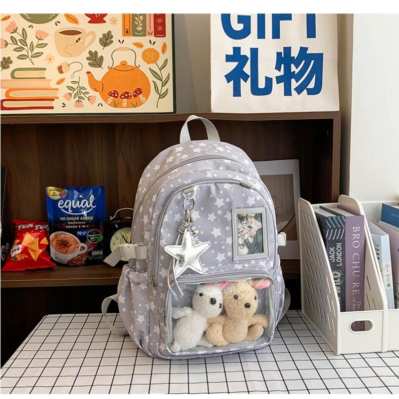 New high-value, fresh, sweet and cute stars, light backpack for junior high school students